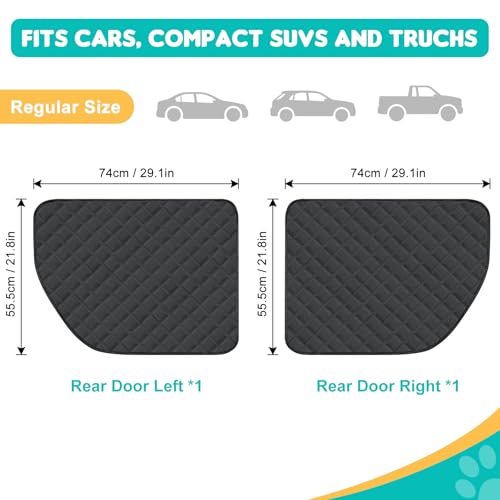 Dog Car Door Protector, 2 Pack Oversized Thickened Door Protectors for Dogs and Pets, Scratch-Resistant, Waterproof, Stain-Resistant Door Covers for Car/SUV/Truck, Universal Size