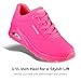 Skechers Women's Uno-Night Shades Sneaker Cooled Memory Foam, Skech-Air Midsole, Durabuck Upper, HOT Pink, 7.5
