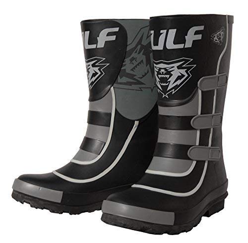 Wulfsport Mud Stomper Junior Wellington Boots (EU 35 / UK 3, Black)