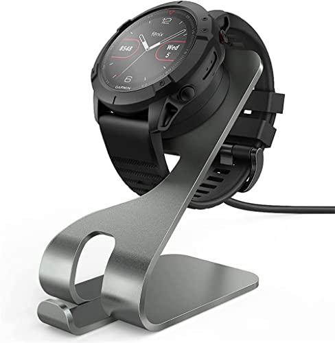 ELECDON Charger Stand Dock Compatible with for Garmin Fenix 5 5S 5X Plus 6 6S 6X Pro 7 7S 7X, for Forerunner 45 45S 245 Music, for Vivoactive 3 4 4S, for Approach S40 S60 S12, for Venu Sq 2 2S Plus