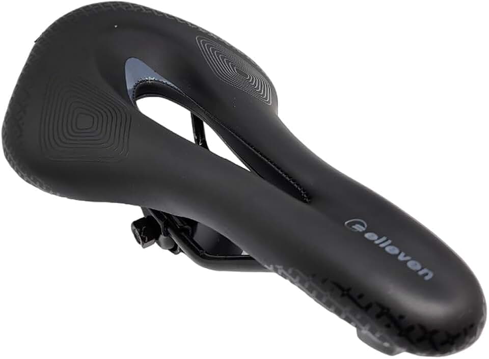 SELIM MTB VAZADO LONGO PRETO 280MMX150MM | Selim de bicicleta para ciclismo e bicicleta