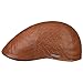 Price comparison product image Stetson Texas Embossed Lambskin Flat Cap Men - Made in The EU Leather Ivy hat with Peak, Lining Summer-Winter - XXL (62-63 cm) Brown