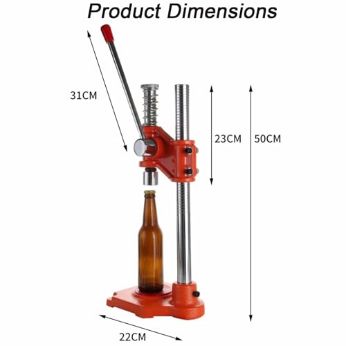Machine à capsuler bière manuelle pour sécuriser vos bouteilles de 26mm - 6