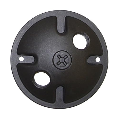 Image of Nuvo Lighting SF76 /666 Two Light Die Cast Aluminum Durable Outdoor Landscape Lighting Security Flood Mounting Plate, Dark Bronze