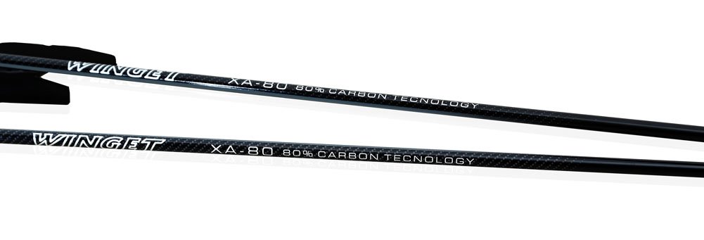 WINGET Carbon Fiber Mountain Alpine Ski Poles XA-80