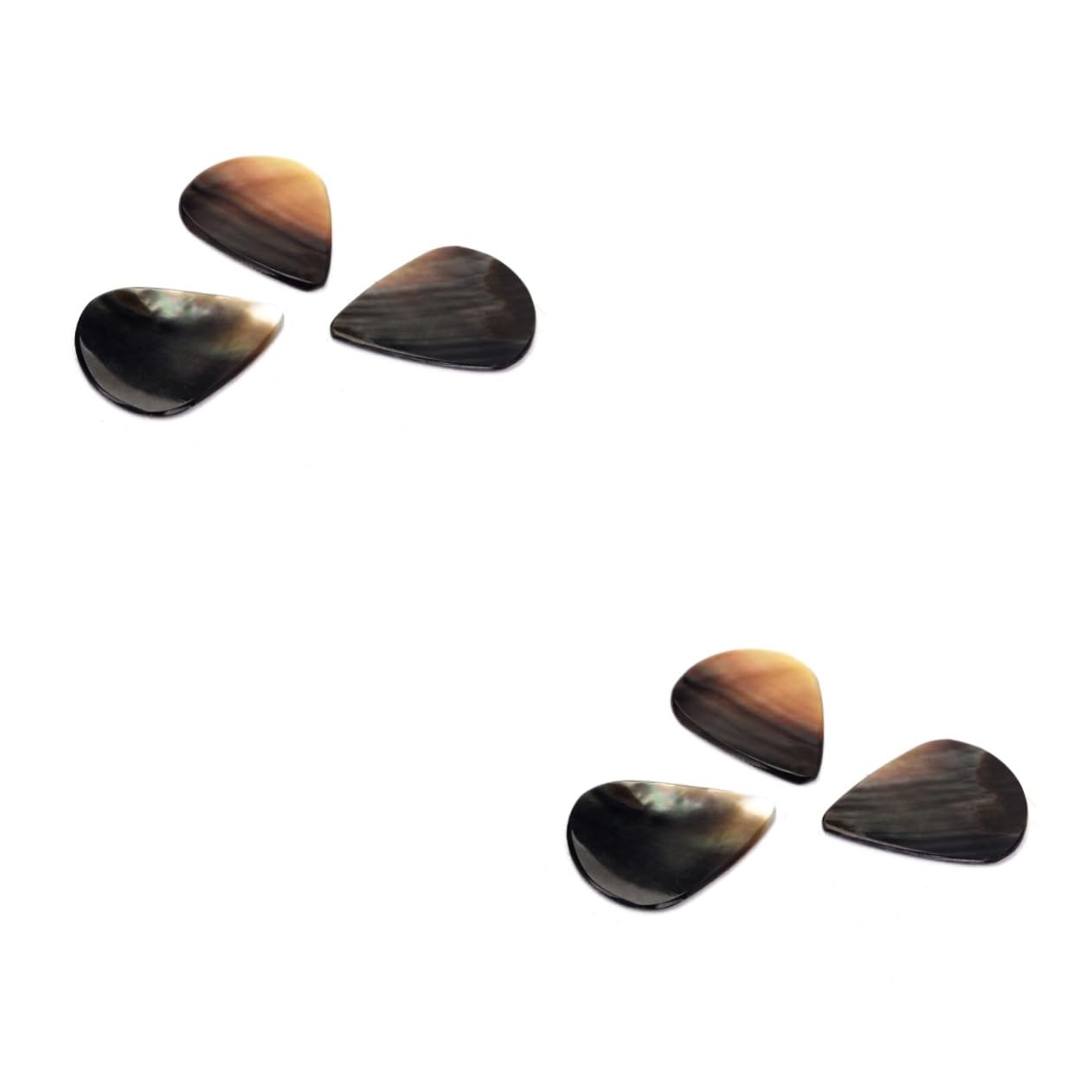 Abaodam 6 Púas De Concha Púas De Guitarra Geniales Para Tonos De Guitarra De Concha Real Ukelele Bajo De De Gel De Pulgar Para Partes De