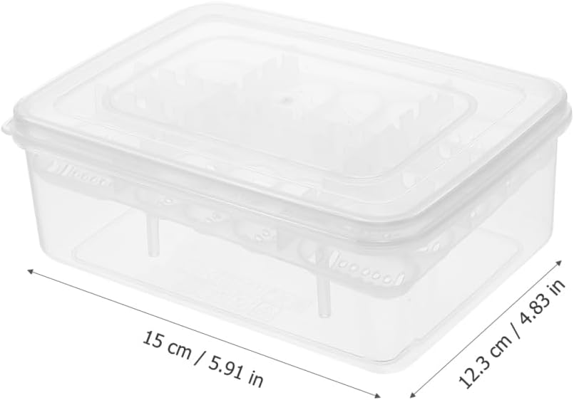 Balacoo 4 Pcs 16-Grid Reptile Breeding Box, Professional Clear Egg Incubator Tray, Plastic Breeder Box for Gecko, Lizard &Amp; Mane Hatching