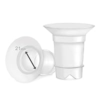 Vista 15 de Maymom Insertos de brida de 0.512 in para Medela, Spectra 0.945 in Shields/Flanges, Momcozy/Willow Wearable Cup. Compatible con Medela Freestyle