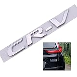 Car 3D Rear Tail Letter Emblem Replacement for CR-V Car Badge Decals Logo Trunk Decoration Emblem Modification(Silver)