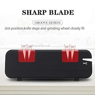 4 in 1 Electric Knife Sharpener 2800r/min Fast Repair and Restore Blades Multifunctional Electric Knife Scissor Sharpener Premium Chef's Choice Professional for Sharpening Kitchen Knives, Scissors