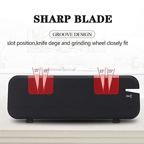 4 in 1 Electric Knife Sharpener 2800r/min Fast Repair and Restore Blades Multifunctional Electric Knife Scissor Sharpener Premium Chef's Choice Professional for Sharpening Kitchen Knives, Scissors