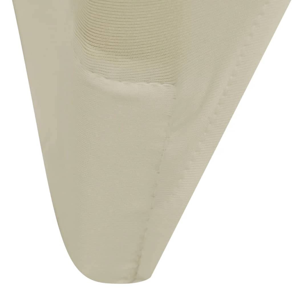50 Stuhlhussen Stretch cremefarben 100 cm Höhe | 10% Spandex, Dehnbarer Stoff, Einfaches Überziehen, Für Hochzeiten Bankette Konferenzen
