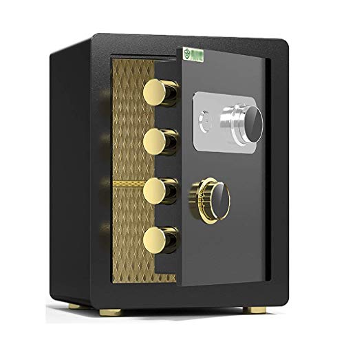 Armoire en acier ignifuge antivol 40x36x32cm avec clé de verrouillage et code mécanique