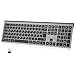 cimetech Kabellose Tastatur Kabellos Deutsches QWERTZ Layout Wireless Keyboard Wiederaufladbare Full Size Ultraslim 2,4G Funktastatur mit Multimedia-Tasten für PC, Computer, Notebook, Laptop, Windows