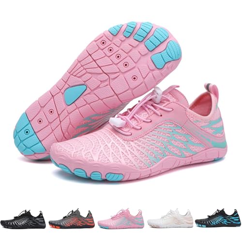 Hike Barefoot Shoes for Women Men, Waterproof Trail Running Healthy & Non-Slip Barefoot Footwear Shoes