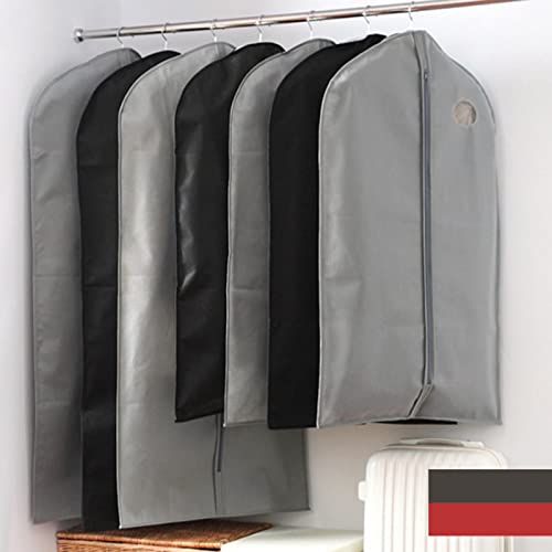garment bag, suit bag for storing hanging clothes, suit bag 35 inch black garment bag for hanging clothes suit case with zippers and clear window2