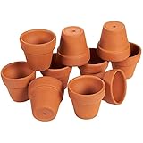 Terra Cotta Pots - 10-Count Terracotta Pots, 2.6-Inch Mini Flower Pots with Drainage Holes, Clay Flower Pots Small Ceramic Pottery Nursery Planters for Cacti and Succulent Plants