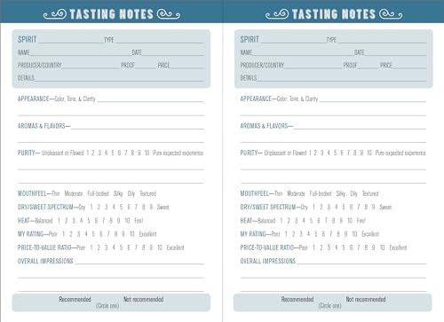 Image of Spirits Tasting Journal: A Logbook to Rate, Record, and Remember Spirits