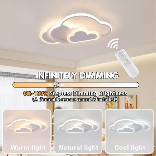 Plafonnier nuage dimmable avec réglage de luminosité précis - 3