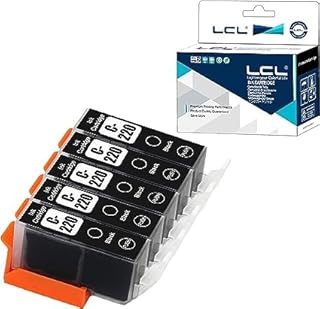 LCL Compatible for Canon PGI-220 PGI-220BK (5-Pack PGBK) Ink Cartridge for Canon PIXMA IP3600 IP4600 IP4700 MX860 MX870 MP550 MP560 MP620 MP620B MP630 MP640 MP640R MP980 MP990