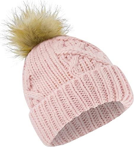 Baby Hats Newborn - Toddler Winter Baby Hat And Mitten Set Boy And Girls Baby Winter Hat Fleece Lined 6-12 Months (Blush Pink) #TOP7