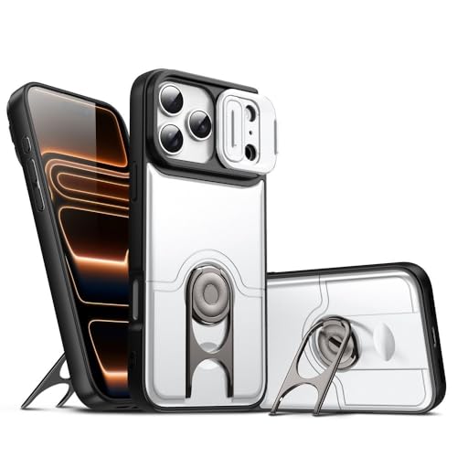 Coque iPhone 17 argent silicone rigide pour éviter les rayures avec anneau porte-objectif