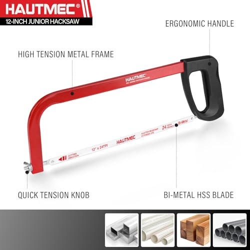 HAUTMEC 12-Inch Bi-Metal Hacksaw