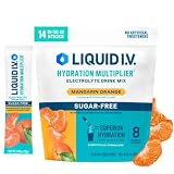 Liquid I.V. Sugar Free Hydration Electrolytes, Mandarin Orange, 14 Count