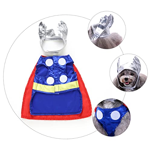 Disfraz para perro Halloween de tela poliéster con sombrero miniatura 2