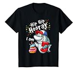 bambino camicia di compleanno shark 5° compleanno t shirt per ragazzi e ragazze maglietta