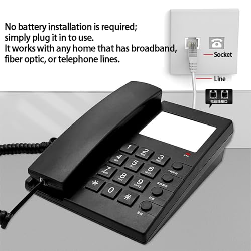 Téléphone de chambre d'hôtel fixe gain de place mural petit format - 7