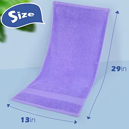 Cleanbear 6 Pack Hand Towels For Bathroom, 100% Cotton Absorbent Face Towels With 6 Assorted Colors For Shower, Kitchen, College Dorm Use, 13" X 29", Multi-Color Towels #TOP6