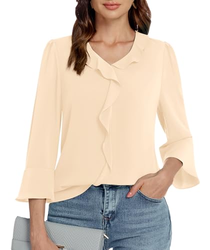 FORFORMO フォルフォルモ Frill Blouse ブルー38 FORFORMO フォルフォルモ Frill Blouse ブルー38