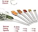 2lbDepot Measuring Spoons Set of 7 Includes Bonus Leveler, Premium, Rust Proof, Heavy Duty, Chrome Plated, Stainless Steel Metal, Narrow, Long Handle Design fits into Spice Jars