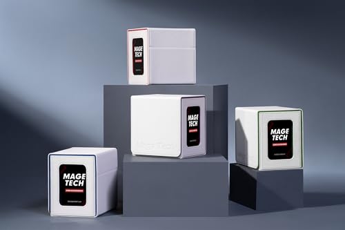 image for Mage Tech Card Deck Box for MTG Commander - Patented Design, Commander