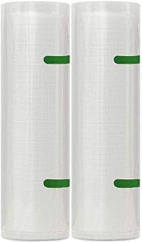 Vacuum Packing, Food Saver, Roll, PA+PE Material, 11.0 x 198.7 inches 28 x 500 cm, 2 Pieces, Vacuum Pack Bags, Freely Cut, Dedicated Roll for Vacuum Sealing Machines, Antibacterial Bags,