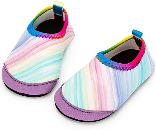 APOLTER Baby Boys and Girls Swim Water Shoes Barefoot Aqua Socks Non-Slip for Beach Pool Toddler Kids
