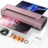 13 Inch Laminator Machine, A3 Personal Laminator Kit for Teachers with 20 Laminating Sheets, Hot Cold Thermal Lamination 11x17 with Anti-Bend Plate, ABS Anti-Jam & 20dB Quiet for Home Office School