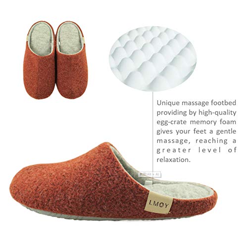 LMOY Foot Massaging Women's Slippers Cozy Woolly Home Shoes Indoor Super Soft Comfy Rubber Sole Bubbles Cushion Women2
