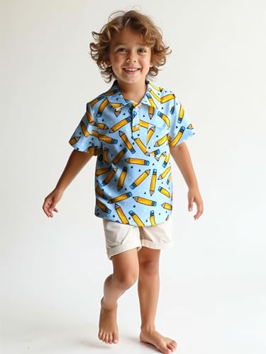 Image of Unique Baby Moisture Wicking Kids Polo Shirts for Toddler Boys Polo Shirt