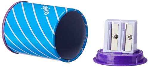 CIS Apontador Lata Spiro - Azul - Blister com 1 unidade