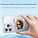 Magnetic Selfie Mirror for Back Camera, Convex Cell Phone Mirror Phones Fill Light Magnetic Phone Vlog Selfie Mirror for Selfies/Photography/TikTok/Zoom Calls/Video Conference