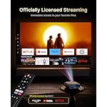 NexiGo PJ40 Ultra Outdoor Netflix Projector, Officially Licensed Netflix/YouTube/Prime Video, 800 ANSI Lumen, AI Image Enhancement, Native 1080p, 20W Speaker, 4K Support Video Projector, Auto Keystone - Image 2