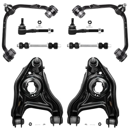 Image of Detroit Axle - RWD Front Upper and Lower Control Arms Tie Rods Sway Bars Kit Replacement for Ford Expedition F-150 F-250 Blackwood Navigator