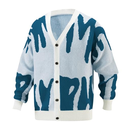 Cardigan hombre lana holgado abrigo cómodo para evitar el frío diario con estilo informal