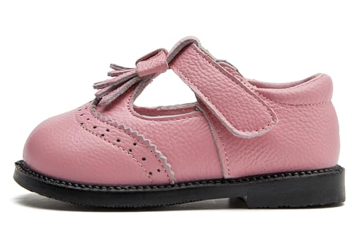 DADAWEN Toddler Girls Mary Jane Flats Dress Shoes Comfort Oxfords Wedding Church Party Dress Shoe School Uniform Shoes Loafer Flats4