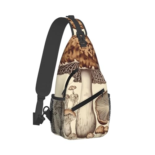 Bolso Vintage Cross Chest Negro para Hombre y Mujer miniatura 3