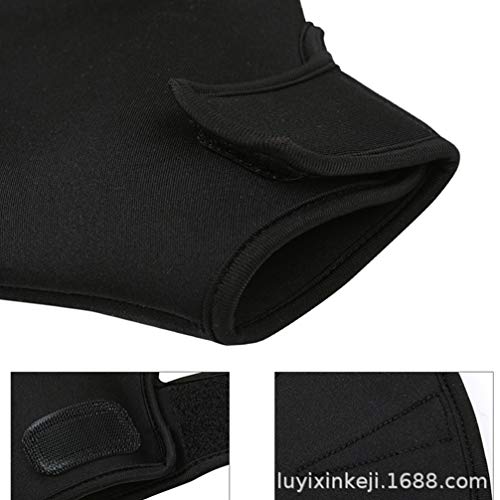 Garneck Webbed Swimming Gloves Aquatic Fit Training Gloves For Men Women Adult Children Fitness Water Resistance Gloves 1 Pair 2Mm (Black) #TOP4