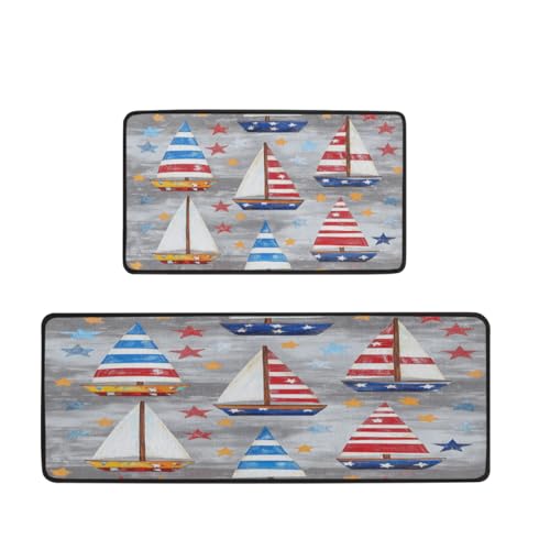 Tapetes de cocina Mexpekil estilo velero para decorar y proteger tu espacio de lavandería 2