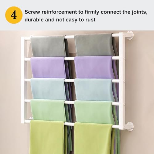 Support de rangement pour pantalons et cravates de format mural - 6